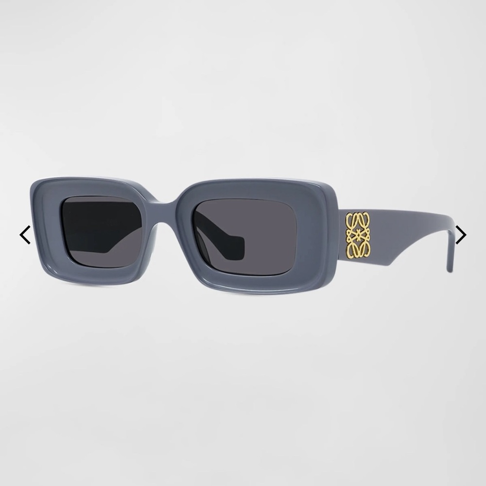 Loewe Gray Sunglasses with Gold Accent